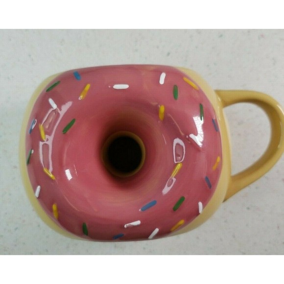 Pink Sprinkle Tag 18 oz. Donut Coffee/Tea Cup/Mug - Picture 8 of 11